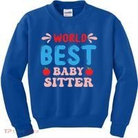 Childcare Sitter Kindergarten Gift Kids Sweatshirt thumb 0