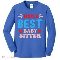 Childcare Sitter Kindergarten Gift Kids Long Sleeve Shirt thumb 0