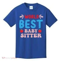Childcare Sitter Kindergarten Gift Kids T-Shirt thumb 0