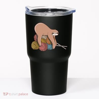 Cute Sloth Knitting Yarn Knitting Wool Tumbler