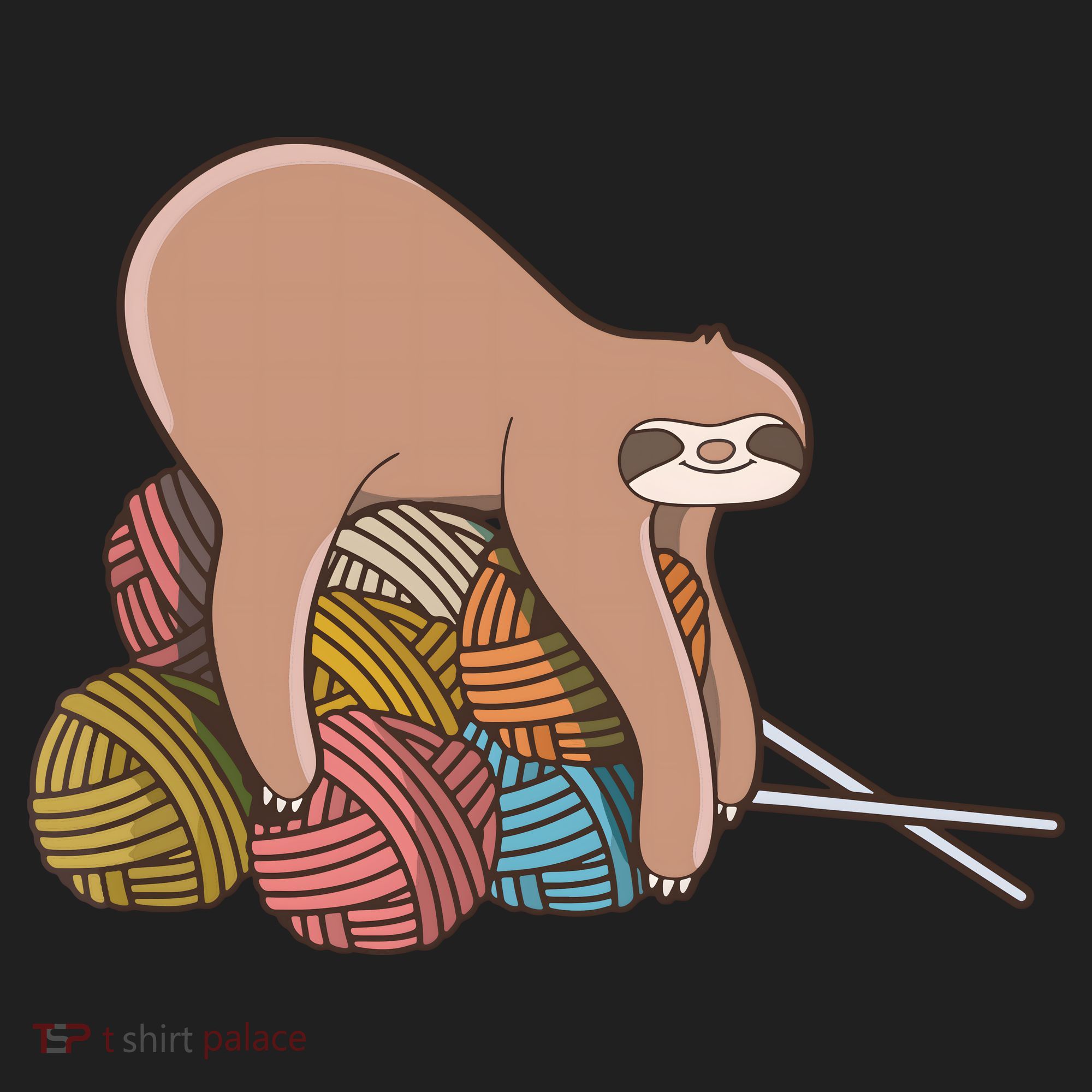 Cute Sloth Knitting Yarn Knitting Wool Tumbler