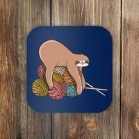 Cute Sloth Knitting Yarn Knitting Wool Coaster thumb 0