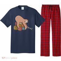 Cute Sloth Knitting Yarn Knitting Wool Pajama Set thumb 0