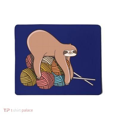 Cute Sloth Knitting Yarn Knitting Wool Mousepad