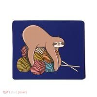 Cute Sloth Knitting Yarn Knitting Wool Mousepad thumb 0