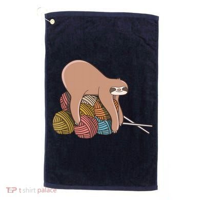 Cute Sloth Knitting Yarn Knitting Wool Golf Towel