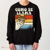 Como Se Llama Funny Cinco De Mayo Mexican Alpaca Animal Women's Sweatshirt thumb 0