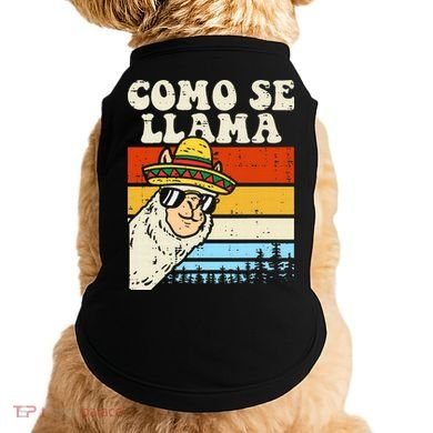 Como Se Llama Funny Cinco De Mayo Mexican Alpaca Animal Doggie Tank