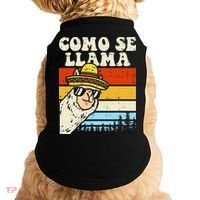 Como Se Llama Funny Cinco De Mayo Mexican Alpaca Animal Doggie Tank thumb 0