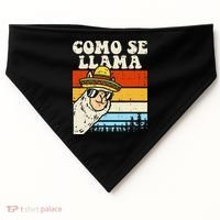 Como Se Llama Funny Cinco De Mayo Mexican Alpaca Animal USA-Made Doggie Bandana thumb 0