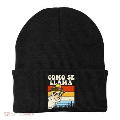 Como Se Llama Funny Cinco De Mayo Mexican Alpaca Animal Beanie