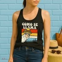 Como Se Llama Funny Cinco De Mayo Mexican Alpaca Animal Women's Tank Top thumb 2
