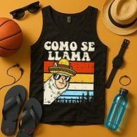 Como Se Llama Funny Cinco De Mayo Mexican Alpaca Animal Tank Top thumb 4