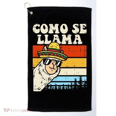 Como Se Llama Funny Cinco De Mayo Mexican Alpaca Animal Golf Towel