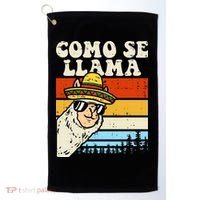 Como Se Llama Funny Cinco De Mayo Mexican Alpaca Animal Golf Towel thumb 0