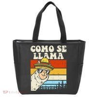 Como Se Llama Funny Cinco De Mayo Mexican Alpaca Animal Tote Bag thumb 0