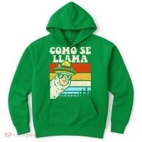 Como Se Llama Funny Cinco De Mayo Mexican Alpaca Animal Hoodie thumb 0