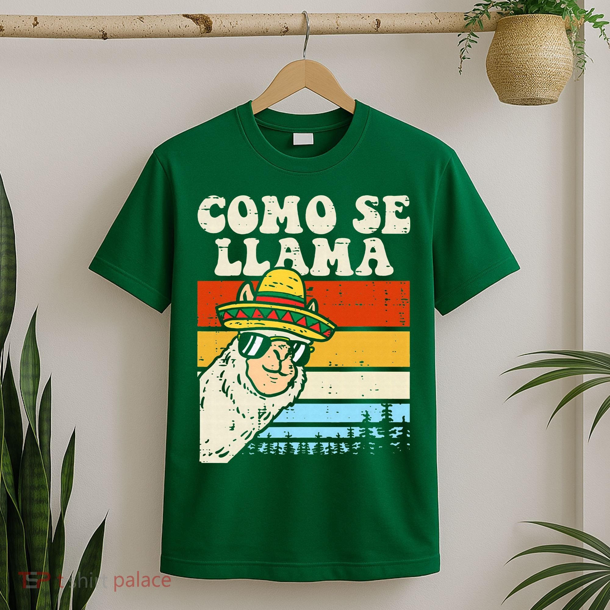 Como Se Llama Funny Cinco De Mayo Mexican Alpaca Animal T-Shirt