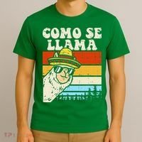 Como Se Llama Funny Cinco De Mayo Mexican Alpaca Animal T-Shirt thumb 3