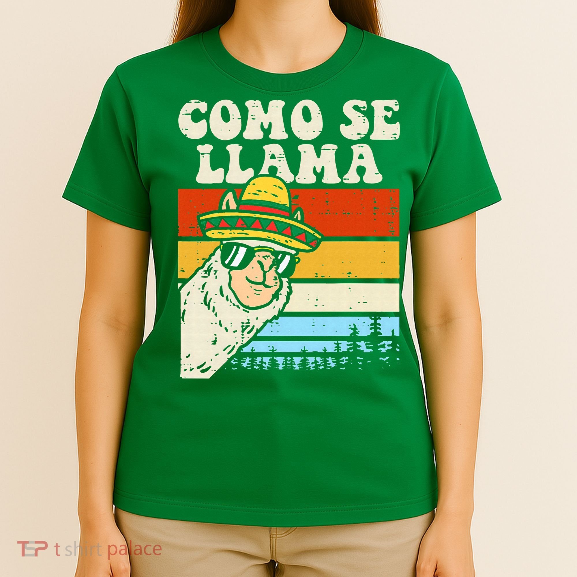 Como Se Llama Funny Cinco De Mayo Mexican Alpaca Animal T-Shirt