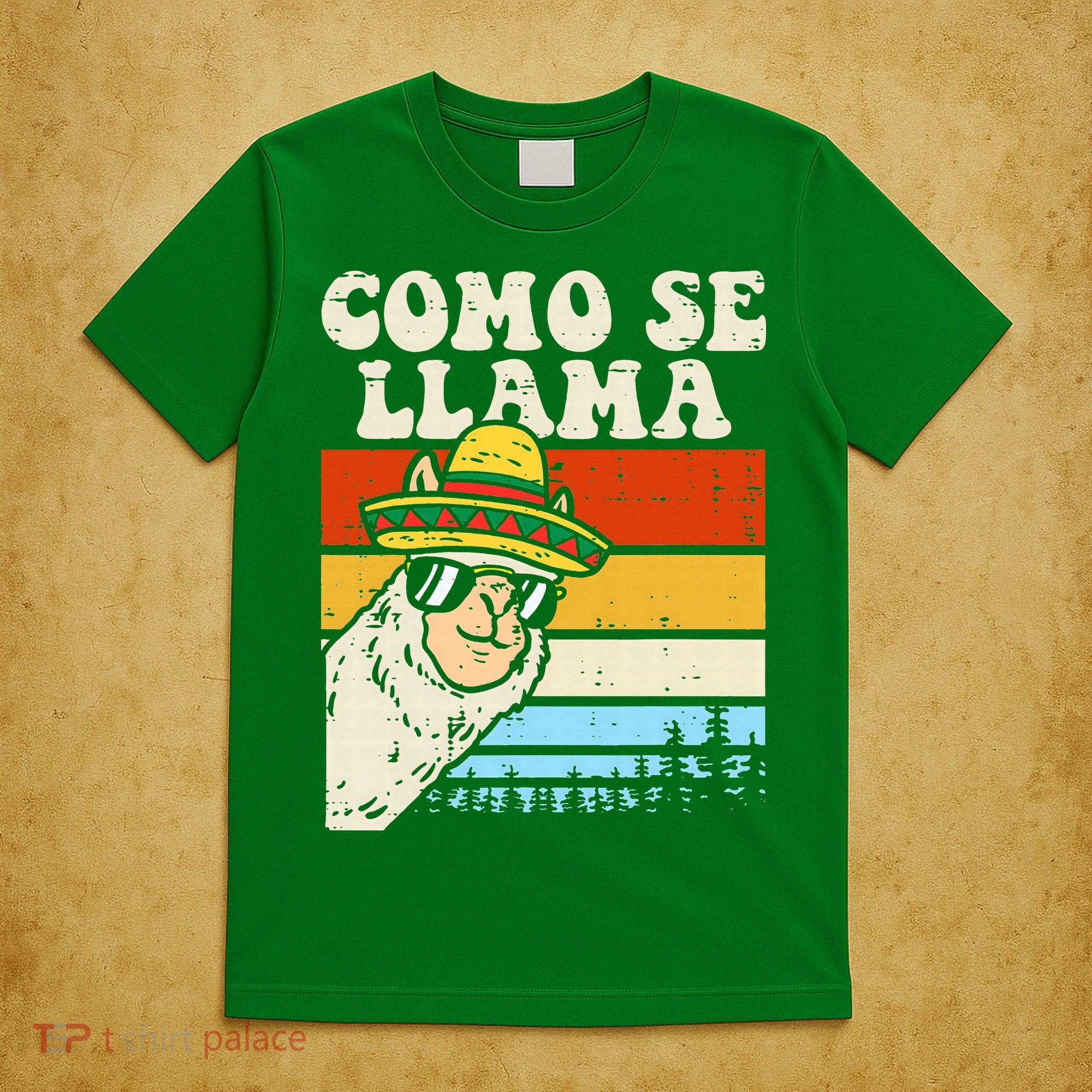 Como Se Llama Funny Cinco De Mayo Mexican Alpaca Animal T-Shirt