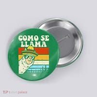 Como Se Llama Funny Cinco De Mayo Mexican Alpaca Animal Button thumb 0