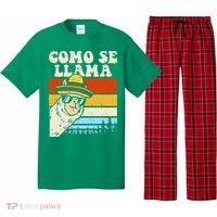 Como Se Llama Funny Cinco De Mayo Mexican Alpaca Animal Pajama Set thumb 0