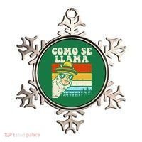 Como Se Llama Funny Cinco De Mayo Mexican Alpaca Animal Ornament thumb 0