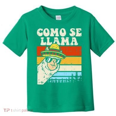 Como Se Llama Funny Cinco De Mayo Mexican Alpaca Animal Toddler T-Shirt