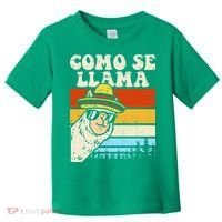 Como Se Llama Funny Cinco De Mayo Mexican Alpaca Animal Toddler T-Shirt thumb 0