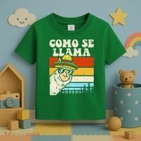 Como Se Llama Funny Cinco De Mayo Mexican Alpaca Animal Toddler T-Shirt thumb 3