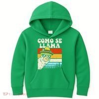 Como Se Llama Funny Cinco De Mayo Mexican Alpaca Animal Kids Hoodie thumb 0