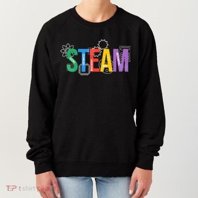 Colorful Steam Letters For Steam Program Teacher And Student Women's Sweatshirt