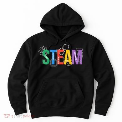 Colorful Steam Letters For Steam Program Teacher And Student Hoodie
