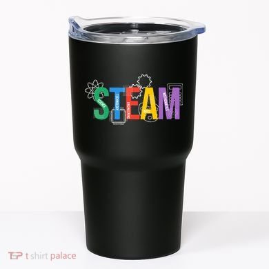 Colorful Steam Letters For Steam Program Teacher And Student Tumbler