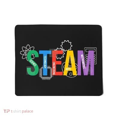 Colorful Steam Letters For Steam Program Teacher And Student Mousepad