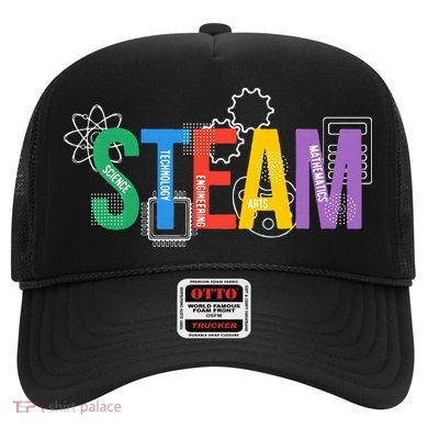Colorful Steam Letters For Steam Program Teacher And Student Hat
