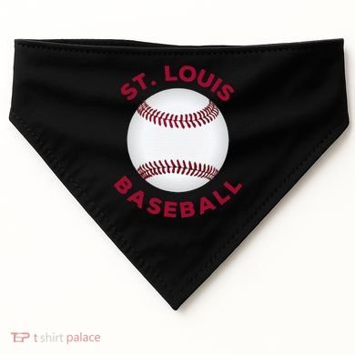 Classic St. Louis Missouri Baseball Fan USA-Made Doggie Bandana