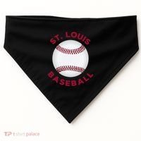 Classic St. Louis Missouri Baseball Fan USA-Made Doggie Bandana thumb 0