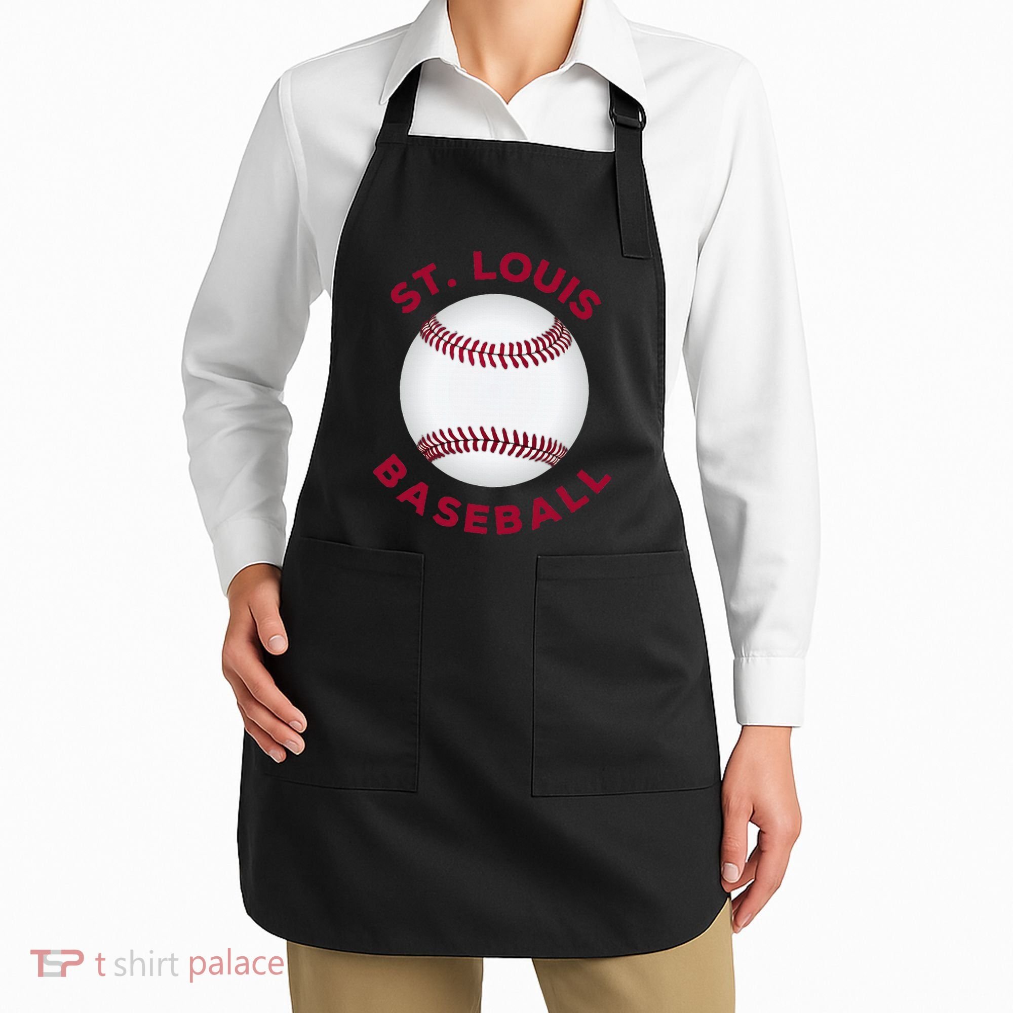 Classic St. Louis Missouri Baseball Fan Apron