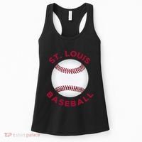 Classic St. Louis Missouri Baseball Fan Women's Tank Top thumb 0