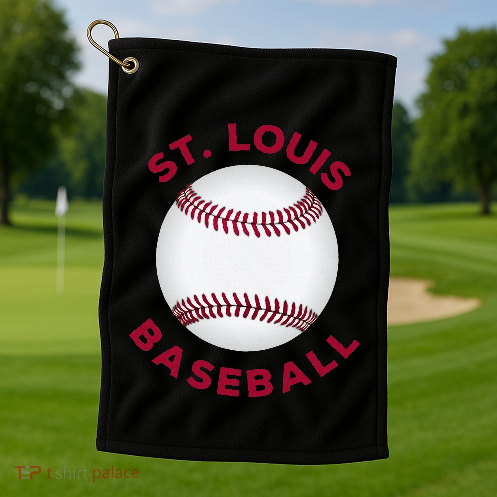 Classic St. Louis Missouri Baseball Fan Golf Towel