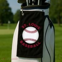 Classic St. Louis Missouri Baseball Fan Golf Towel thumb 2