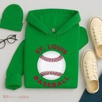 Classic St. Louis Missouri Baseball Fan Hoodie thumb 4