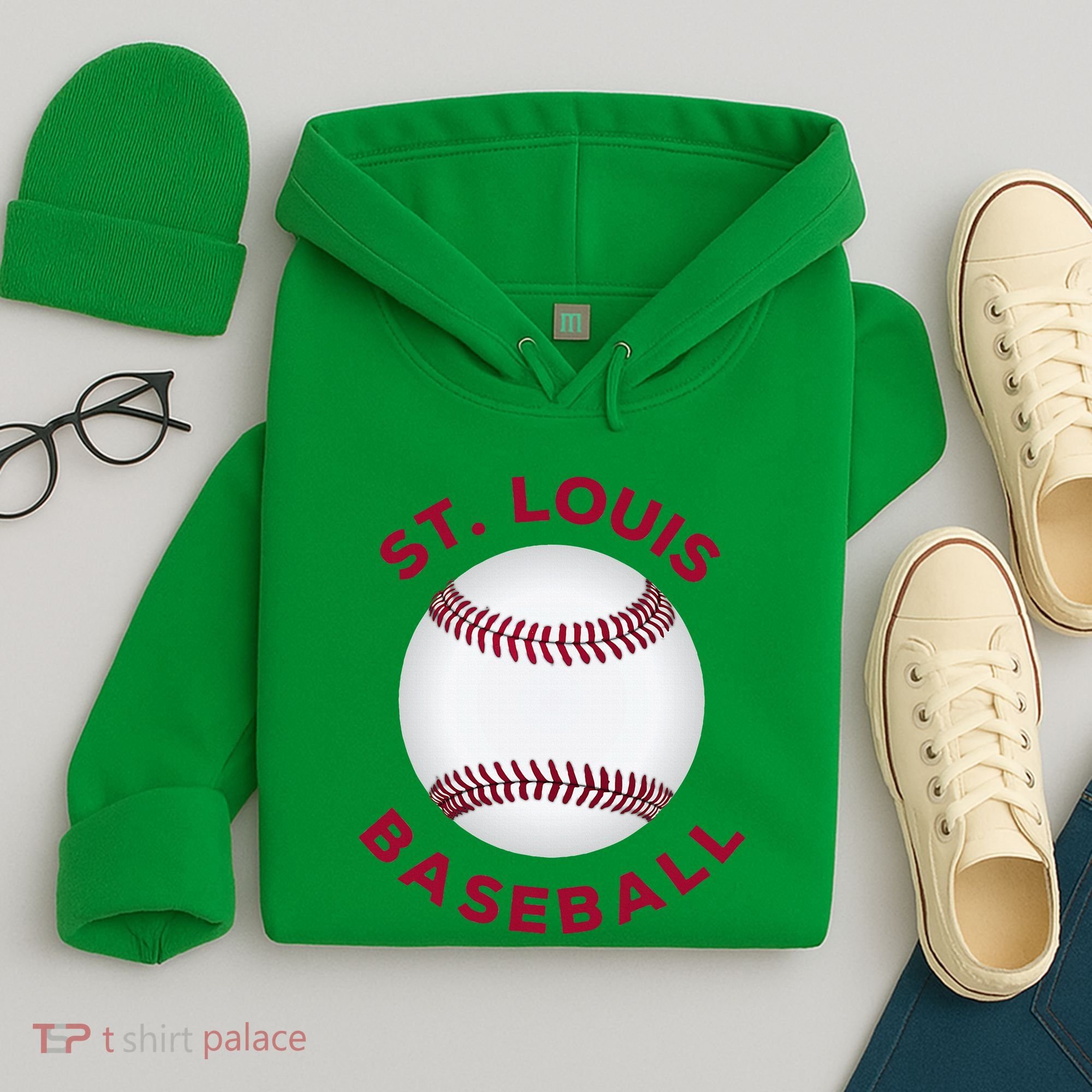 Classic St. Louis Missouri Baseball Fan Hoodie