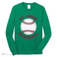 Classic St. Louis Missouri Baseball Fan Long Sleeve Shirt thumb 0