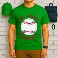 Classic St. Louis Missouri Baseball Fan T-Shirt thumb 6