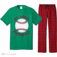 Classic St. Louis Missouri Baseball Fan Pajama Set thumb 0