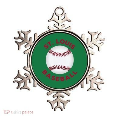 Classic St. Louis Missouri Baseball Fan Ornament