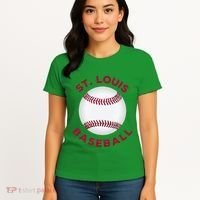 Classic St. Louis Missouri Baseball Fan Women's T-Shirt thumb 4